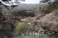 곤양면 주민 “무고천 원류 이명산 훼손···관광농원 공사 중단하라” < 사회 < 기사본문 - 뉴스사천 곤양면 주민 “무고천 원류 이명산 훼손... 