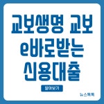 교보생명 교보e바로받는신용대출 조건 금리 한도 서류 총정리 < 대출 < 금융 < 기사본문 - 뉴스톡톡 교보생명 교보e바로받는신용대출 조건 금리... 