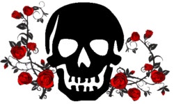 Skull Heart Roses - Free GIF on Pixabay