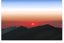 풍경 산 대양 - Pixabay의 무료 벡터 그래픽
