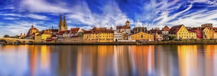 파노라마 Regensburg 돌 다리 구시 · Pixabay의 무료 사진