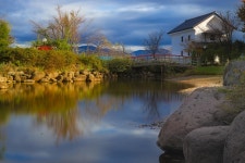 연못 파란 하늘 풍경 - Pixabay의 무료 사진