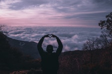 산 안개 실루엣 - Pixabay의 무료 사진