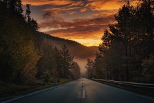 Dawn Road Fog - Free photo on Pixabay