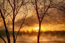 Sunrise River Fog - Free photo on Pixabay