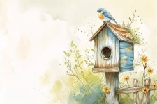 Download Ai Generated, Birdhouse, Bird. Royalty-Free Stock Illustration Image - Pixabay Download Ai Generated, Birdhouse, Bird.... 