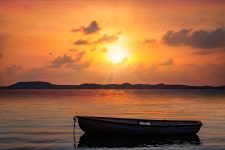 바다 노을 새 - Pixabay의 무료 사진