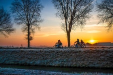 Sunrise Bicycle Winter - Free photo on Pixabay