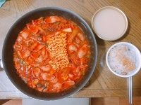 집에서 부대찌개 해먹기~ - 뽐뿌:자유게시판 집에서 부대찌개 해먹기~