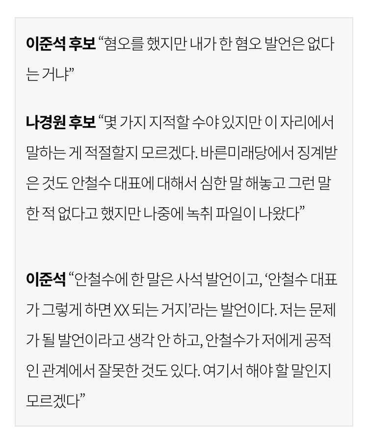 이준석, 이재명 공방으로 대선 분위기 긴장...토론문화 재고의 필요성 부각