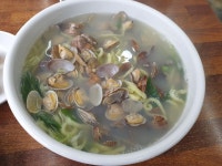 점심 바지락칼국수 - 뽐뿌:자유갤러리 점심  바지락칼국수