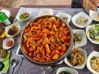 전남 무안 톱머리해수욕장 근처가서 닭코스 요리먹었어요 - 뽐뿌:자유갤러리 전남 무안 톱머리해수욕장 근처가서 닭코스 요리먹었어요