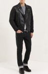 Moncler Black Lather men Padded coat 091-4081680-05174-999 - 리본즈 코리아(REEBONZ KOREA)