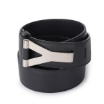 블랙 Y 시크 로고 가죽 벨트 (85) - 리본즈 코리아(REEBONZ KOREA)