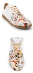 메종 마르지엘라 독일군 레플리카 페인팅 스니커즈 레드 포인트 S58WS0101 P1892 H8613 여성 로우탑 스니커즈 s58ws0101p1892h8613... 