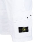 스톤아일랜드 가먼트다이드 T.CO OLD 카고 반바지 화이트 21SS L0904 - 리본즈(REEBONZ)