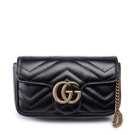 블랙 GG 마몬트 마틀라세 슈퍼 미니백 476433 DTDCT 1000 - 리본즈(REEBONZ) 블랙 GG 마몬트 마틀라세 슈퍼 미니백  476433 DTDCT... 