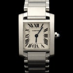 중고 Cartier(까르띠에) W51008Q3 스틸 쿼츠 탱크 프랑세즈 스몰 여성 시계 - 리본즈(REEBONZ)