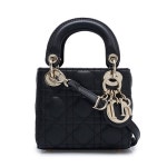 블랙 램스킨 레이디 디올 마이크로 여성 토트백 S0856ONGE - 리본즈(REEBONZ)