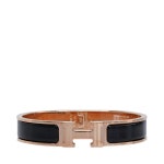 블랙 & 로즈 골드 메탈 클릭아슈 GM 여성 팔찌 - 리본즈(REEBONZ)