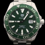 중고 Tag Heuer(태그호이어) WAY201S.BA0927 43MM 스틸 오토매틱 헐크 그린 아쿠아레이서 다이버 300 남성 시계 - 리본즈(REEBONZ)