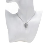 사파이어 화이트 골드 다이아 18K 벨에포크 미듐 목걸이 - 리본즈(REEBONZ)