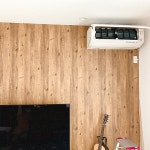 ダイキンエアコン/エアコン/アクセントクロス ブルー/寝室の壁/マイホーム...などのインテリア実例 - 2020-05-06 01:40:57 ｜ RoomClip... 