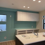 キッチン アクセントクロス ブルーのインテリア実例 ｜ RoomClip（ルームクリップ） | RoomClip（ルームクリップ）