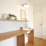 スタイリッシュ/モノトーン/家事楽動線/造作洗面台 タイル/ブルーのタイル...などのインテリア実例 - 2021-10-05 13:14:52 ｜ RoomClip... 