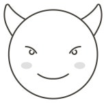Happy Devil Runs with Bag Coloring Page | Free Printable Happy Devil Runs with Bag Coloring Page | Free Printable 
