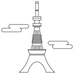 Eifel Tower Color by Number Coloring Page | Free Printable Eifel Tower Color by Number Coloring Page | Free Printable 