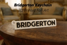 Thingiverse - Bridgerton Keychain – 3D Printed Fan Art by Vinors3DLab Bridgerton Keychain – 3D Printed Fan Art by Vinors3DLab