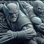 Deadpool and Wolverine Bas Relief by Redvernon - Thingiverse Deadpool and Wolverine Bas Relief by Redvernon