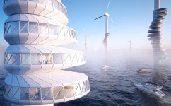 Wind Turbine Residences : residential spaces