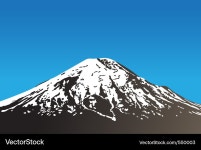 Volcanic Landscape (550003) – Royalty-Free Vector | VectorStock