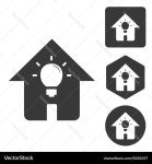 House light icon set monochrome Royalty Free Vector Image House light icon set monochrome Vector Image on VectorStock