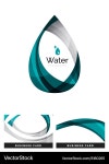 Geometric Water Drop Icon – Royalty-Free Vector | VectorStock