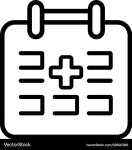 Calendar with Plus Sign Icon – Royalty-Free Vector | VectorStock