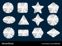 Metallic Gradient Stickers – Royalty-Free Vector | VectorStock