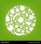 Fruits sphere (962004) – Royalty-Free Vector | VectorStock