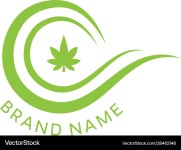 Cbd logo design cannabidiol oil – Royalty-Free Vector | VectorStock