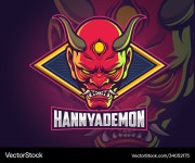 Hannya Demon Esports Logo – Royalty-Free Vector | VectorStock