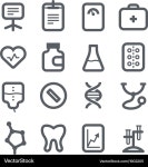Healthcare Icon Set - Medical Symbols – Royalty-Free Vector | VectorStock