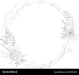 Elegant Floral Frame Royalty Free Vector Image Elegant Floral Frame vector image on VectorStock