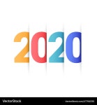 New Year 2020 Celebration – Royalty-Free Vector | VectorStock