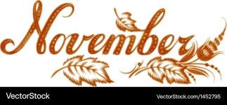 Ukrainian November Floral – Royalty-Free Vector | VectorStock