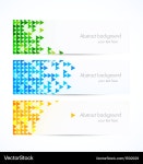 Geometric Triangles Background Set – Royalty-Free Vector | VectorStock