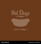 Retro Hot Dog Banner Royalty Free Vector Image Retro Hot Dog Banner Vector Image on VectorStock