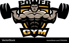 Power gym logo Vector Images & Graphics for Commercial Use | VectorStock