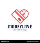 Heart Money Logo - Coins & Credit Card – Free Vector | VectorStock